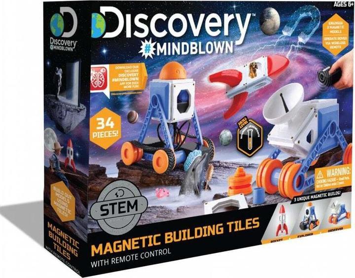 Actual product image Magni Magnetic tiles 34 pieces with remote control