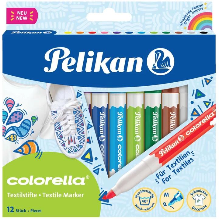 Produktbild Pelikan Textilstift Colorella (Mehrfarbig, 4 mm, 12 x)
