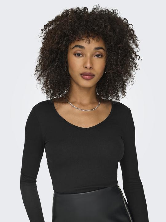 Produktbild Only Onlkaya L/S V-Neck Short Top Jrs Noos (L)