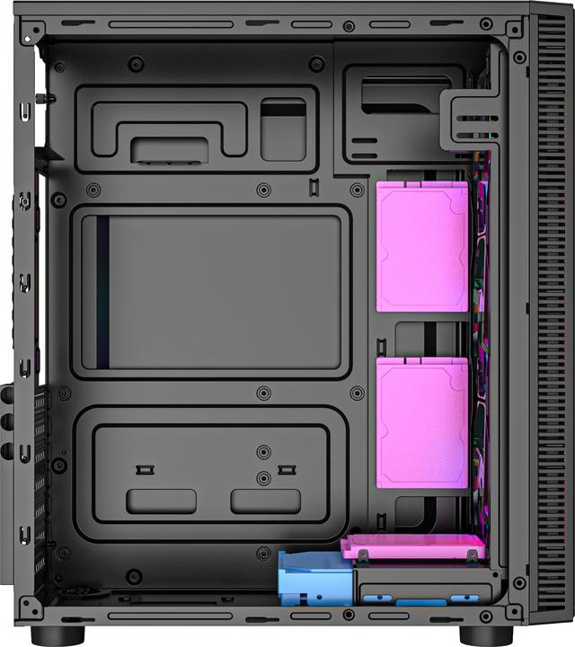 Actual product image Gembird Gaming ARGB case Fornax 500 bl (ATX, Mini-ITX, mATX, uATX)