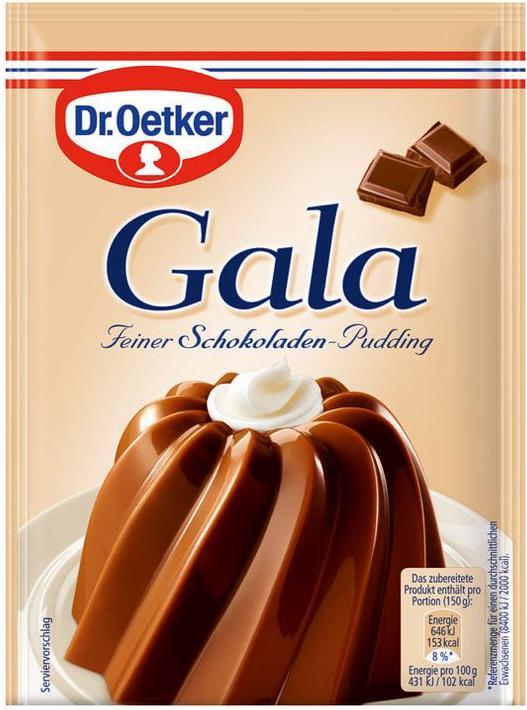 Actual product image Dr. Oetker Gala Chocolate Pudding 3Er (150 g)