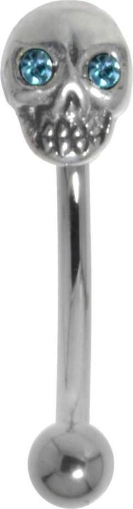 Produktbild Bijouteria Augenbrauenpiercing (Chirurgenstahl 316L, Kristall, Silber 925)