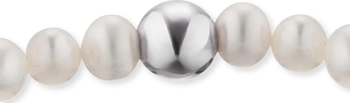 Produktbild Engelsrufer Pearl bracelet Heart with angel wings ERB-HEARTWINGPE (L) (17 cm, Perle, Silber rhodiniert)