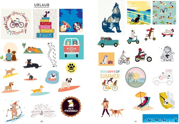 Image du produit Livre d'autocollants Bullet Journal - Le bonheur des chiens
