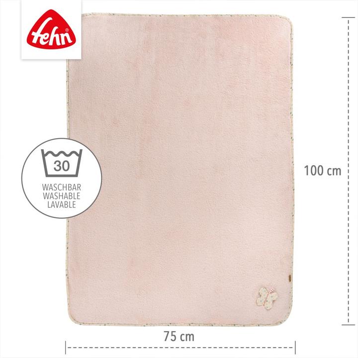 Produktbild Fehn Kuscheldecken 2-tlg. Set Kuscheldecke + Greifling Vogel (100 x 75 cm)