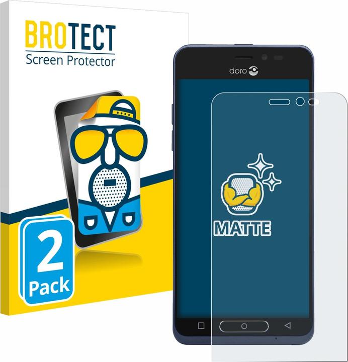 Actual product image BROTECT Anti-glare screen protector matt (2 Piece, Doro 8035)