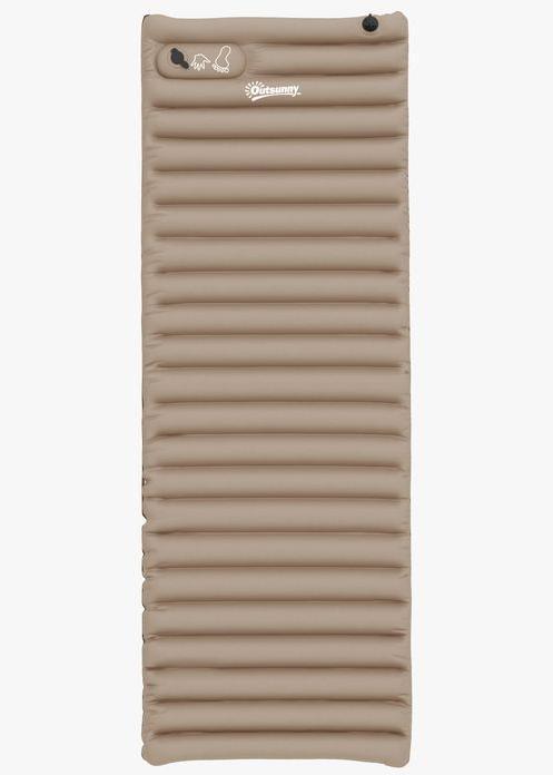 Produktbild Swisshandel24 Luftmatratze Gästematratze Gästebett, inkl. Fusspumpe, wasserabweisend, 195cmx 70cmx10cm, Khaki