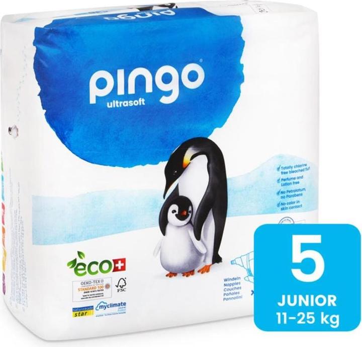 Produktbild Pingo Ökowindeln (Gr. 5, Tragepack, 36 Stück)