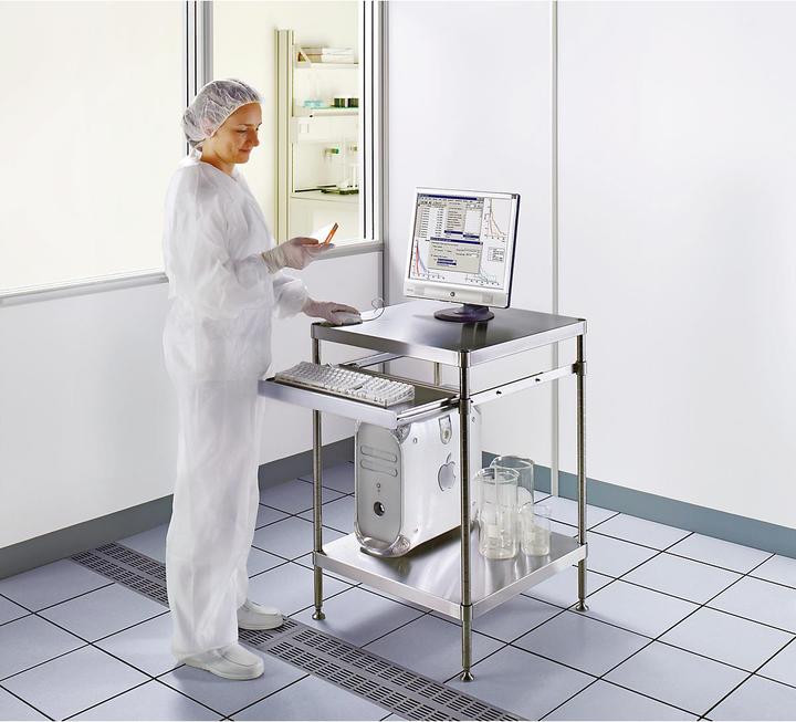Produktbild Certeo Reinraum-PC-Arbeitstisch