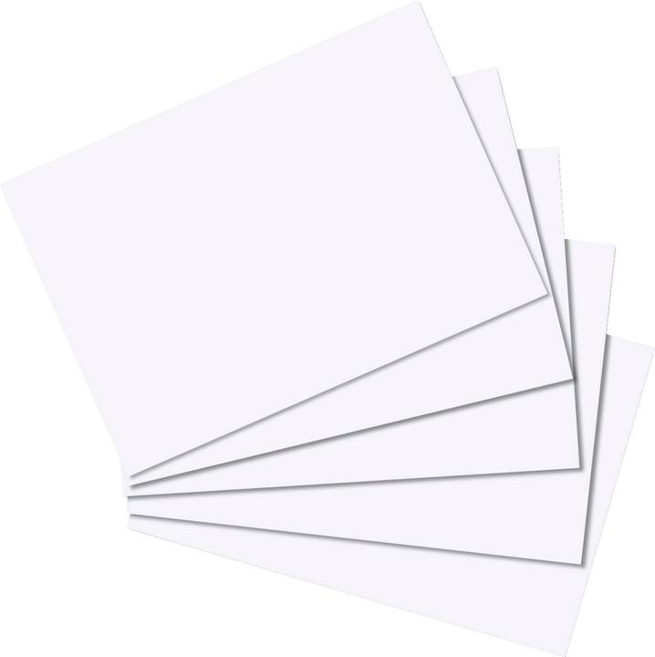 Actual product image Magni herlitz index card A8, blank, white, 100 pieces (A8, 170 g/m², 100 x)