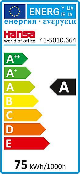 Energie-Label Hansa LED Stehleuchte MAXLIGHT PRO