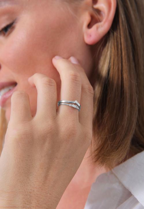 Produktbild Elli Set Marquise Opal V-Form mit Zirkonia Kristallen (52, 925 Silber)