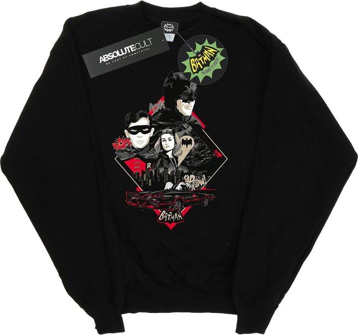 Batman TV Serie Charakter Skyline Baumwolle Sweatshirt