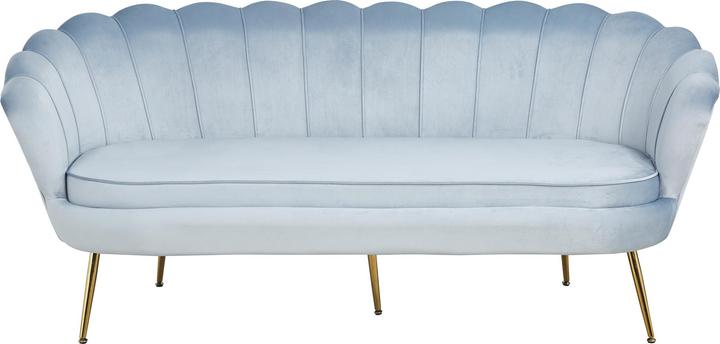 Produktbild SalesFever Muschelsofa 3-Sitzer silberblau (3-Sitzer)
