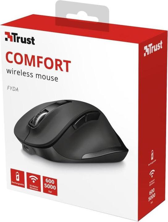 Image du produit Trust Souris Fyda droite RF sans fil optique 2400 DPI (Sans fil)