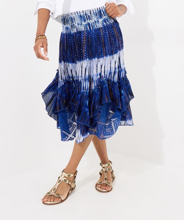 Produktbild Joe Browns Summery Tie-Dye Shimmer Detail Knee-Length Skirt (42)