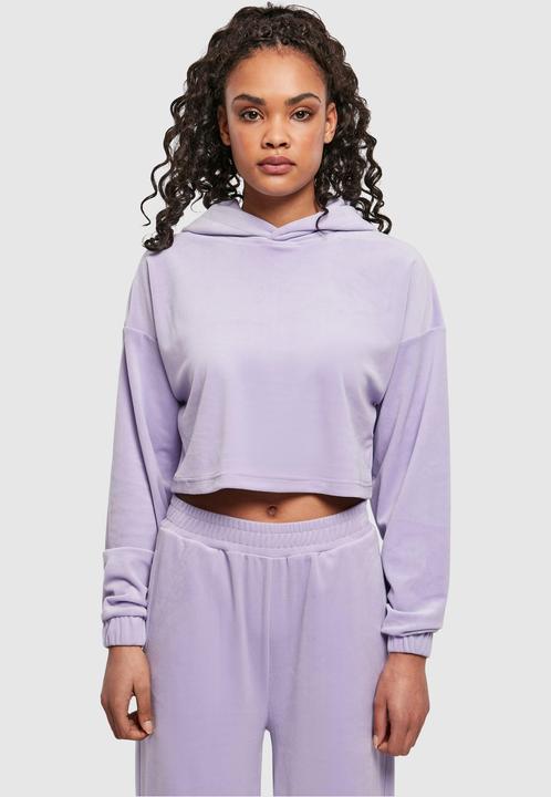 Image du produit Urban Classics Sweat à capuche croisé en velours pour femmes (M)