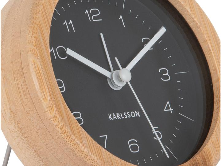 Immagine prodotto Karlsson Sveglia classica Neat Round Bamboo / Nero