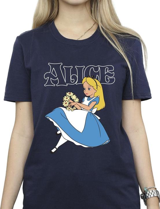 Image du produit Disney - T-shirt ALICE IN WONDERLAND FLOWERS - Femme (XL)