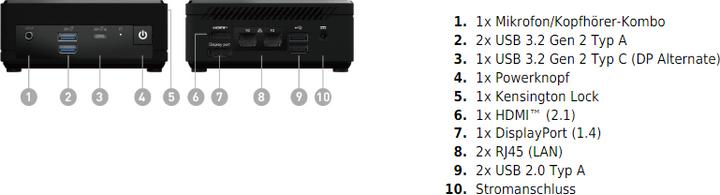 Image du produit MSI Cubi N ADL-006DE (Intel N200, 4 Go, 128 Go, Intel UHD Graphics)
