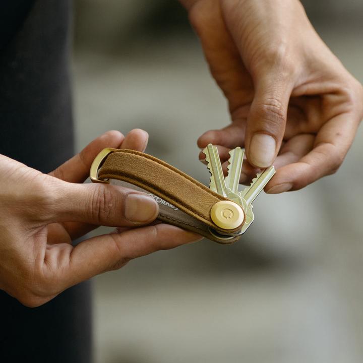 Produktbild Orbitkey Waxed Canvas Key Organiser - Golden Sand