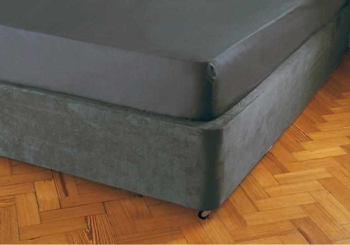 Actual product image Belledorm - Copertura in finto camoscio per struttura letto (48 cm) (19 x 19 x 19 cm)