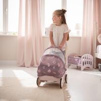 Produktbild Howa Puppenwagen "Rainbow" aus Holz mit faltbarem Verdeck