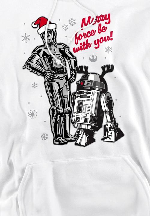 Produktbild Star Wars Merry Christmas Droids Kapuzenpullover (M)
