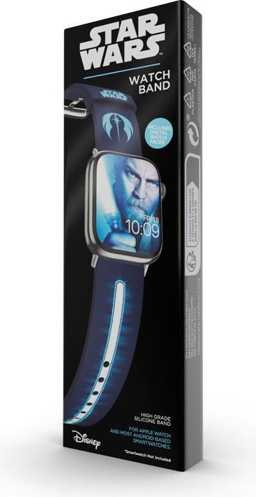 Image du produit Moby Fox Bracelet Smartwatch Star Wars Darth Vader Lightsaber 22 mm (22 mm, Acier inoxydable, Silicone)