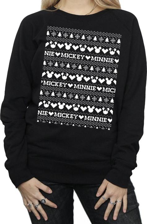 Immagine prodotto Disney Mickey And Minnie Christmas Fair Isle Felpa Donna (S)