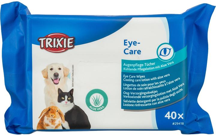 Image du produit Trixie Lingettes pour le soin des yeux 40 pièces (Chien, Chat)