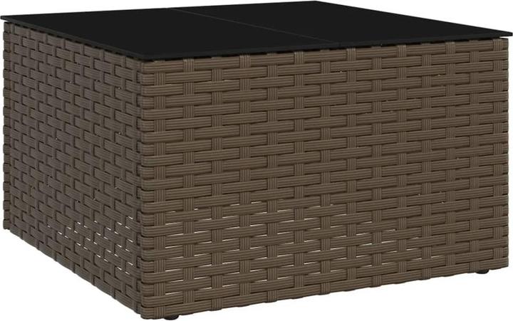 Produktbild VidaXL 2-tlg. Garten-Lounge-Set mit Kissen Braun Poly Rattan