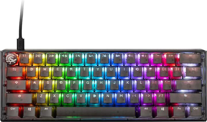 Produktbild Ducky One 3 Aura Black Mini Gaming Tastatur, RGB LED - Gateron Baby Kangaroo (US) (US, Kabelgebunden)