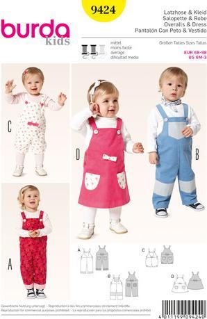 Modello salopette + vestito