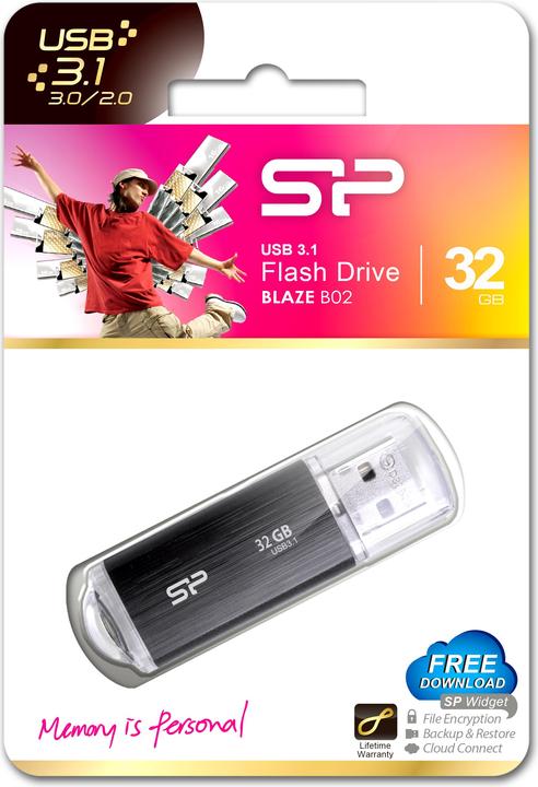 Produktbild Silicon Power Blaze B02 (32 GB, USB 3.1, USB-A)