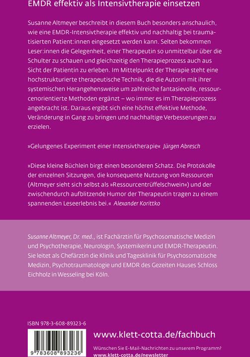 Actual product image EMDR-Intensivtherapie (Leben Lernen, Bd. 348) (German, Susanne Altmeyer, 2024)