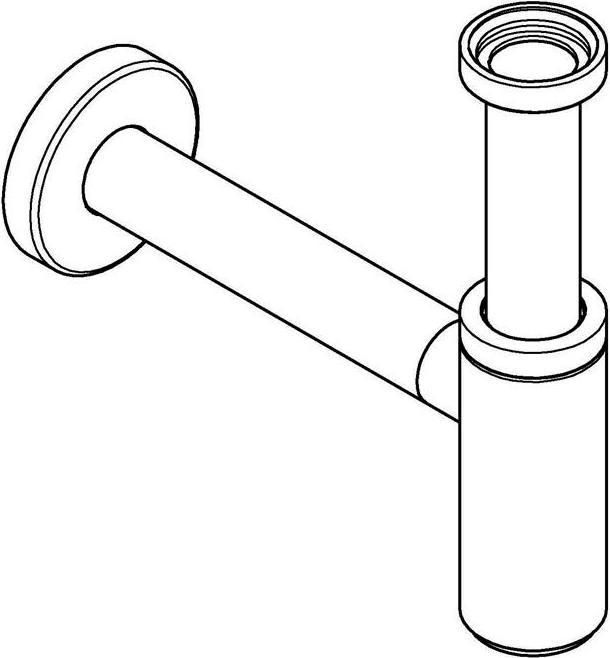 Actual product image Grohe Trap for washbasins 1 1/4" (warm sunset brushed) (Siphon mounting material, 1 1/4")