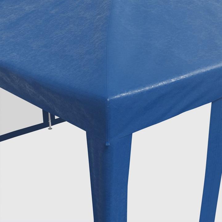 Immagine prodotto VidaXL Partyzelt Pavillon Festzelt mit 10 Mesh-Seitenteilen Blau 6x4m HDPE (600 cm, 400 cm)
