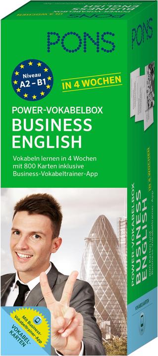 Immagine prodotto PONS Power-Vokabelbox Business English in 4 Wochen (Tedesco, Inglese, 2015)