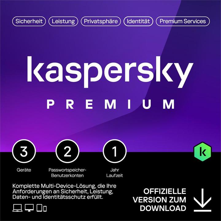 Kaspersky KL1047GDCFS-P-ESD (3 User, 1 Geräte/User, 12 Monate)