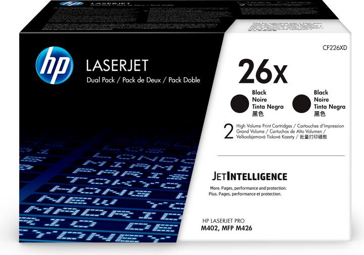 Image du produit HP 26X (BK) double pack (CF)