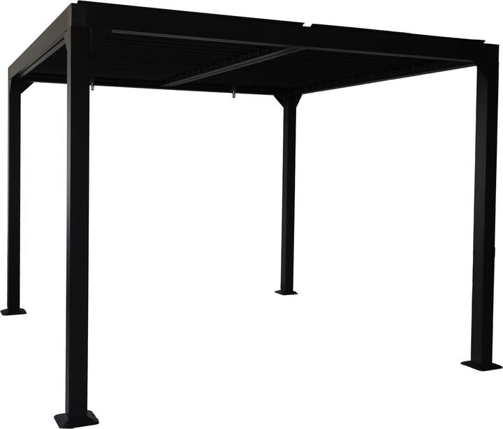 Jet-Line Pavillon Tente à lamelles Toit de jardin Dubaï II 3x3m Aluminium (300 cm, 300 cm)