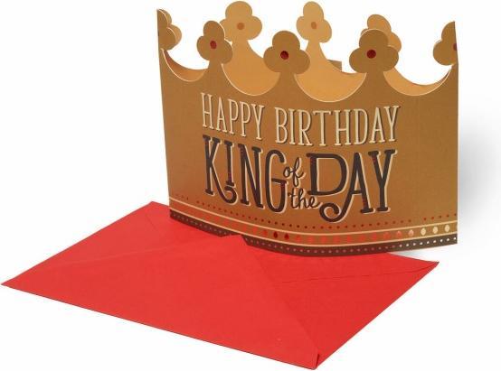 Produktbild Legami 3D-Glückwunschkarte King of the Day (1 Stk.)