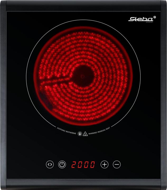 Produktbild Steba HK 25 Einzelkochplatte Ceran 2000W 18,5cm Touch Control ab 01/25
