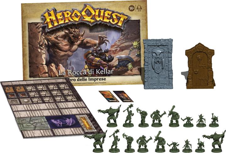 Produktbild Hasbro Avalon Hill, HeroQuest, Die Festung von Kellar, Brettspiel für Erwachsene, 2-5 Spieler, zum Spielen