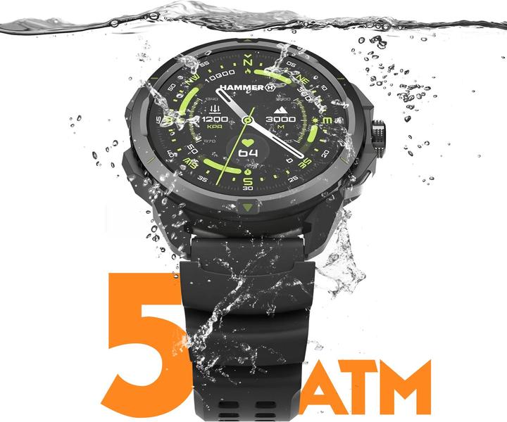 Immagine prodotto Myphone Orologi intelligenti Hammer Watch 2 | Orologio intelligente | GPS (satellite) | AMOLED | 1,5" |
