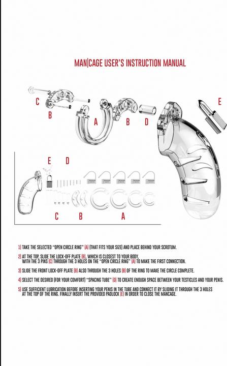 Actual product image ManCage Model 05 - Chastity Cock Cage