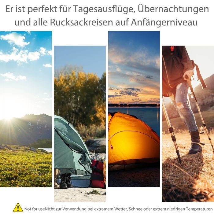 Image du produit Swisshandel24 Tente de camping 3-4 personnes tente familiale tente dôme 210T PU 3000mm montage facile acier gla (Tente igloo, 4 personnes)