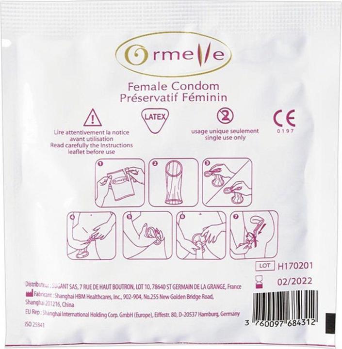 Actual product image Ormelle Female Condom (5 pcs.)