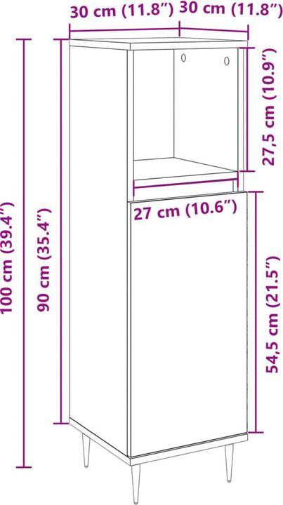 Produktbild VidaXL Badschrank